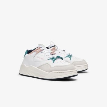 Lacoste Court Slam Synthetic and Leather Sneakers - Tenisky Dámské Bílé / Růžové | CZ-sn6sJY